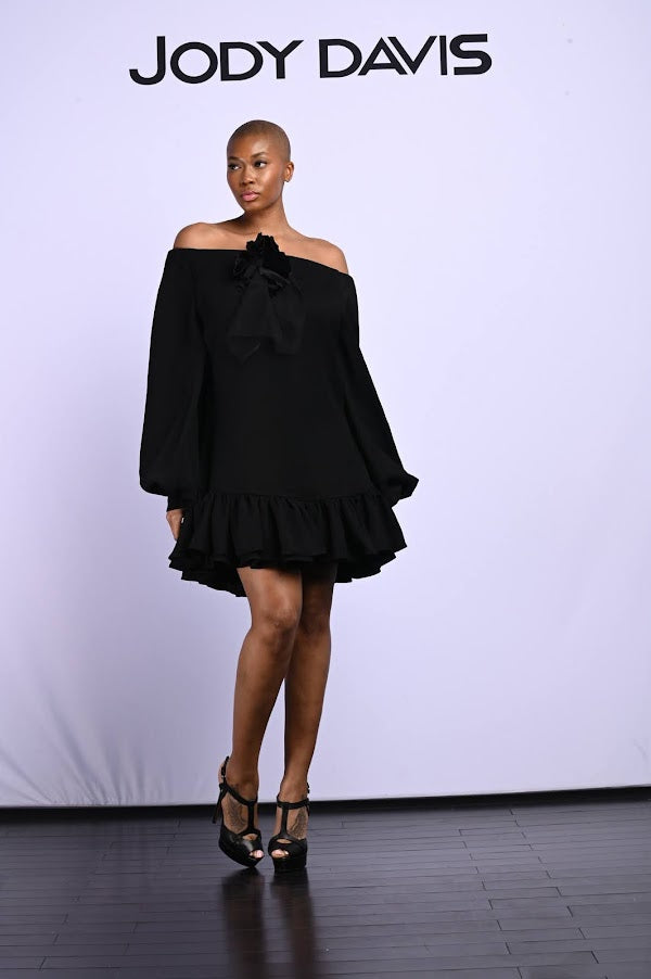 BaDoll Off The Shoulder Dress Black