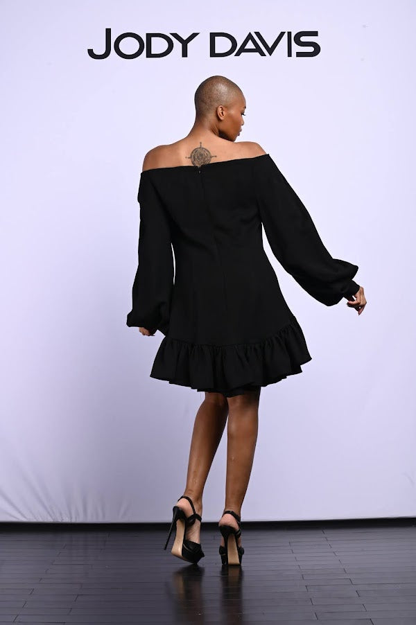 BaDoll Off The Shoulder Dress Black