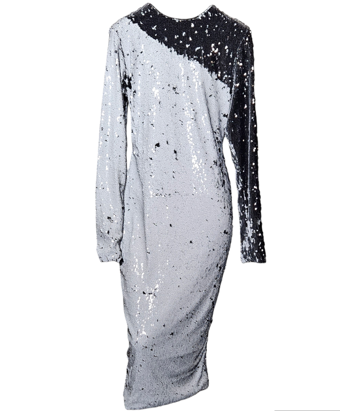 Sequin Black & White Half