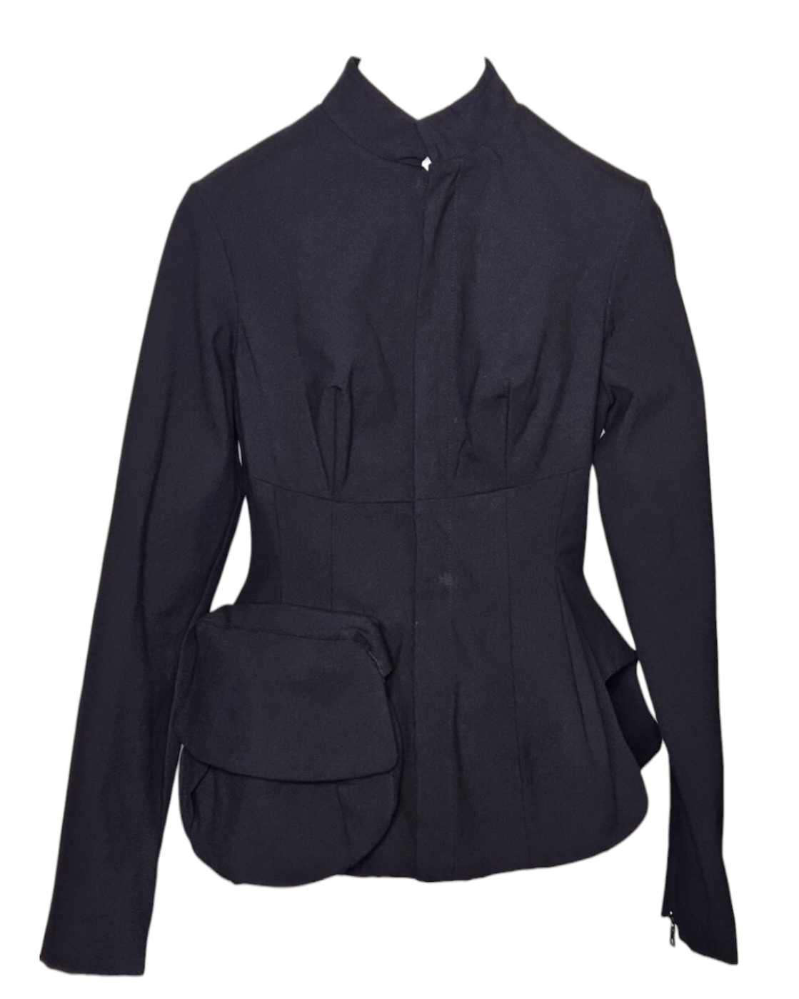 Jacket Zip Front with Bucket Pocket