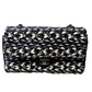 Navy Blue and White Chanel Tweed Crossbody Bag