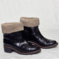 CHANEL Shearling Fold Over Booties