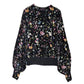 Floral Velvet Round neck Top