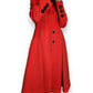 Red Wool & Cashmere Button Front Coat