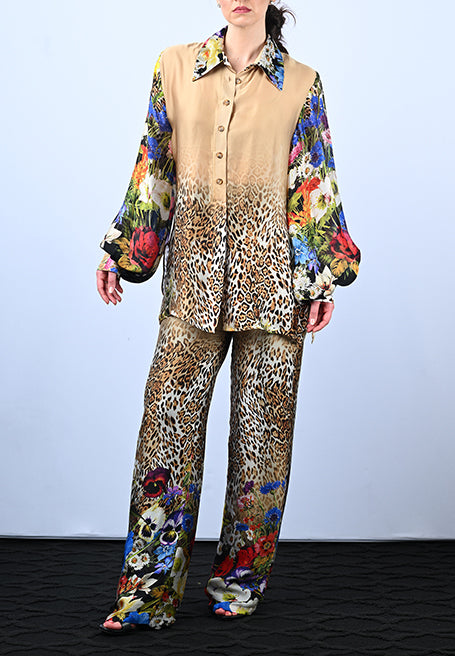 Floral Print Silk