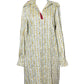 Long-sleeved Dress with V Neck and Red Stipe Detail