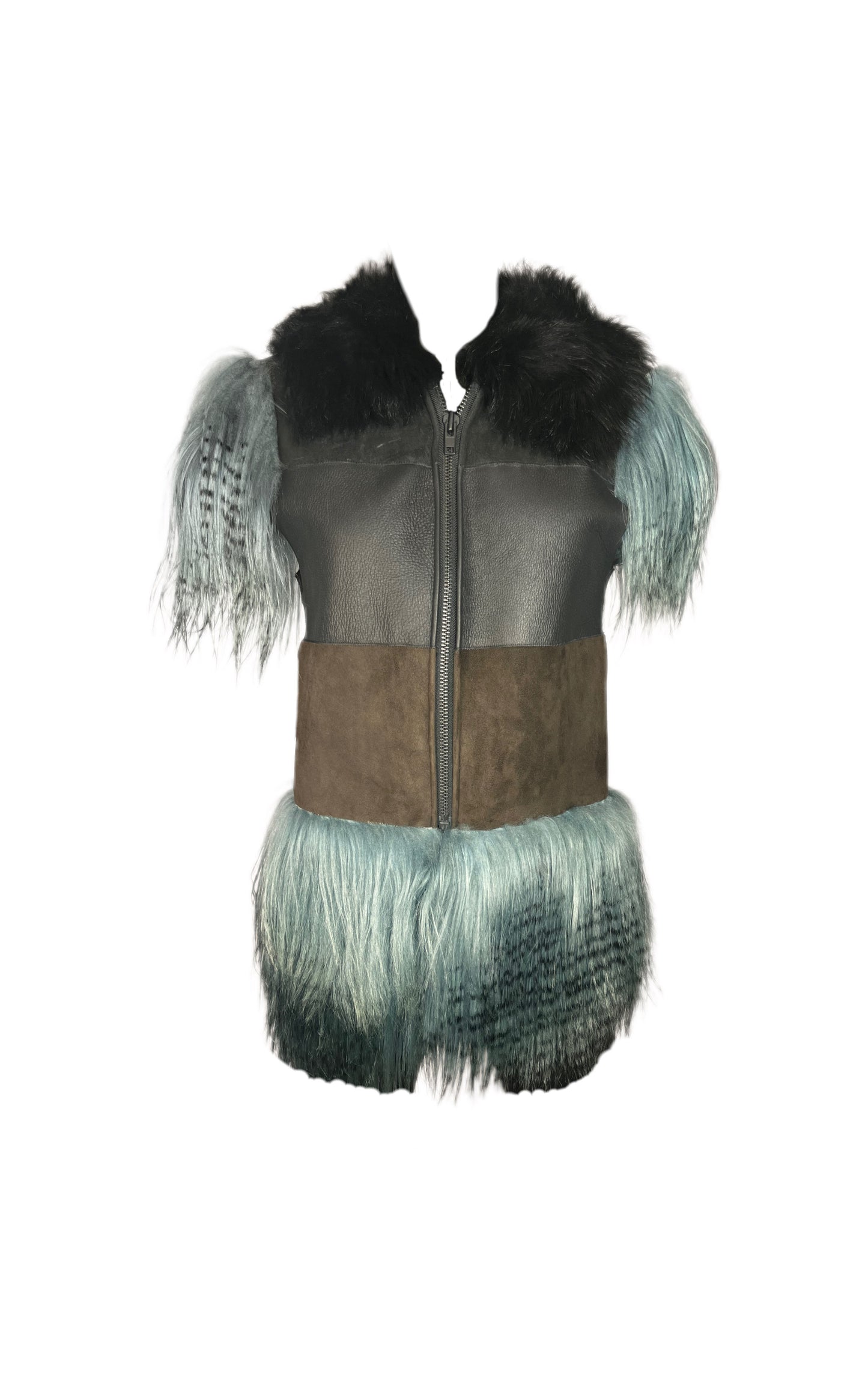 Dyed Tibetan Lamb Vest
