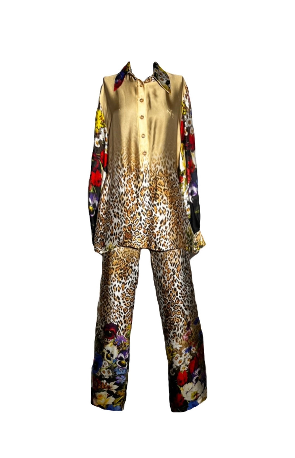 Floral Print Silk