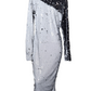 Sequin Black & White Dress