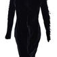 Velvet Dress with Spikes down the Sleeve