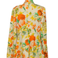 Printed Orange and Cream Blazer