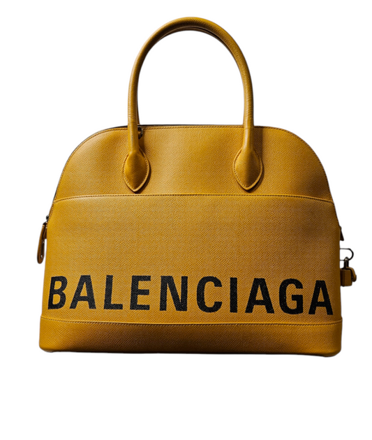 Balenciaga Ville Top Handle Mustard Yellow Bag