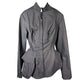 Denim Zip Front Jacket with Bucket Pocket