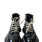 Alexander McQueen Black Tread Womens Ankle Boots